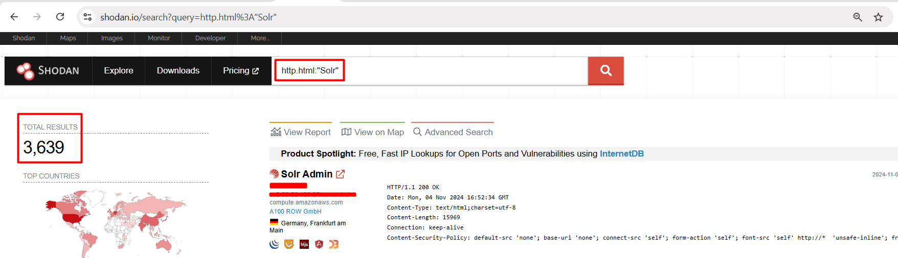 Shodan dork for CVE-2024-45216 (Apache Solr Auth Bypass)